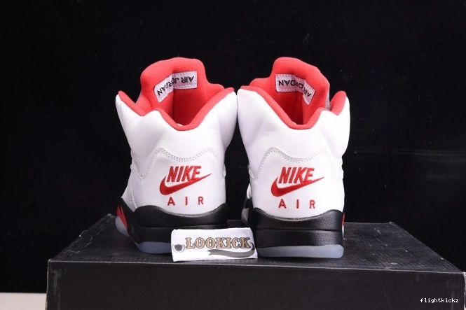 (2020) Red Silver 5 Air Tongue Jordan Retro Fire DA1911-102 1209